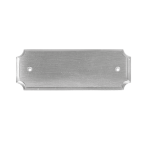 TARGA CASSIOPEA - ottone cromato satinato150x60mm