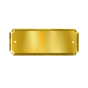 TARGA CASSIOPEA - ottone lucido verniciato150x60mm