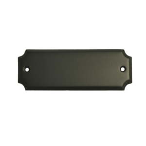 TARGA CASSIOPEA - ottone satinato verniciato nero 150x60mm