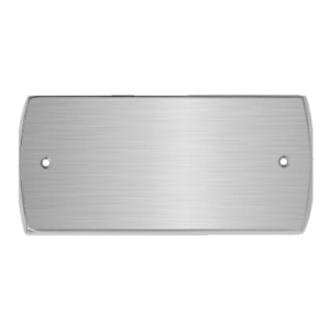 TARGA FENICE - ottone cromato satinato 150x70mm