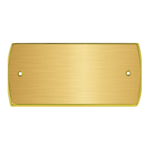 TARGA FENICE - ottone satinato verniciato 150x70mm