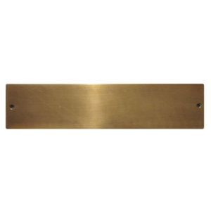TARGA IDRA - ottone satinato bronzato 300x70mm