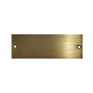 TARGA MINERVA - ottone bronzato satinato125x45mm Copia