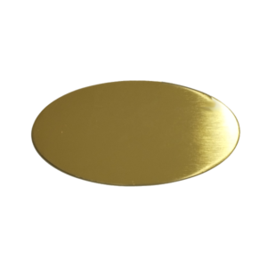TARGA ORIONE - ottone lucido verniciato 145x75mm