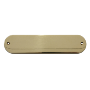 TARGA UNICORNO - ottone lucido verniciato 230x55mm