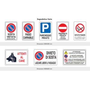 SEGNALETICA AZIENDALE - Varia