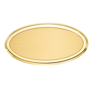 TARGHE PORTA LUXURY GIADA - ottone satinato bordo lucido