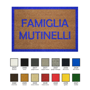 ZERBINI INTARSIATI - fondo colorato e due righi con cornice