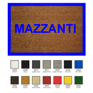 ZERBINI INTARSIATI - fondo colorato e un rigo con cornice