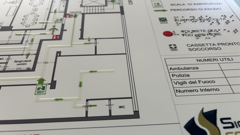 particolare piantina di evacuazione