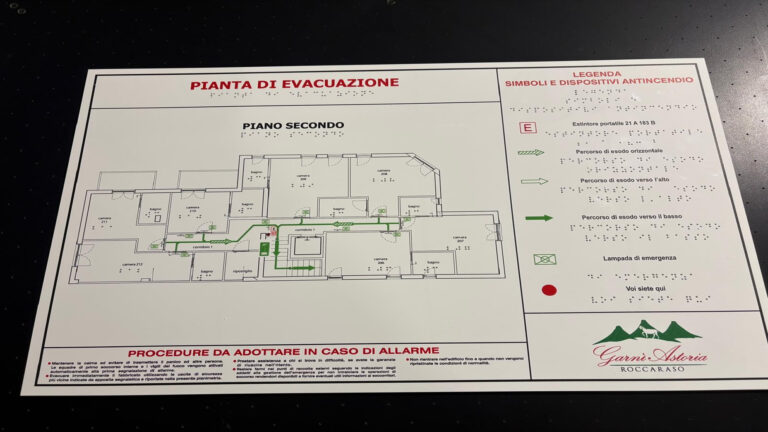 piantina in braille astoria