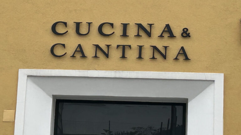 tabella cucina e cantina frontale